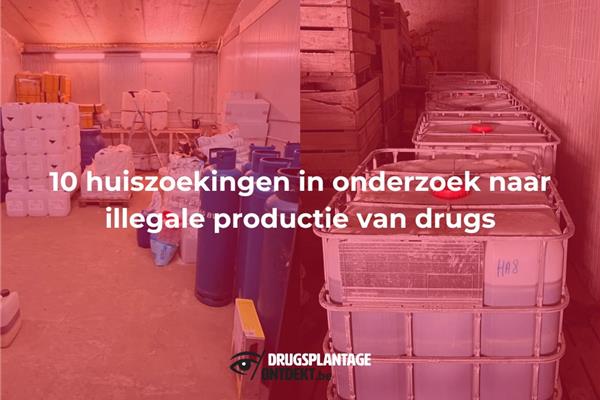 Turnhout - Vijf aanhoudingen in onderzoek naar illegale productie van drugs